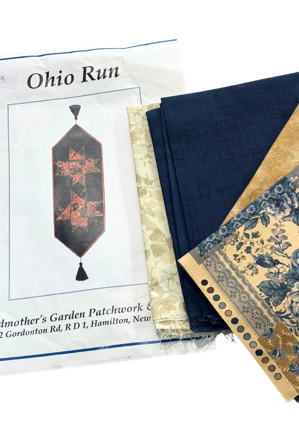 Grandmothers garden patchwork + quilt Ohio Run kit