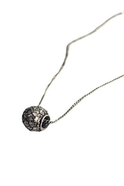 925 Silver glitzy charm necklace
