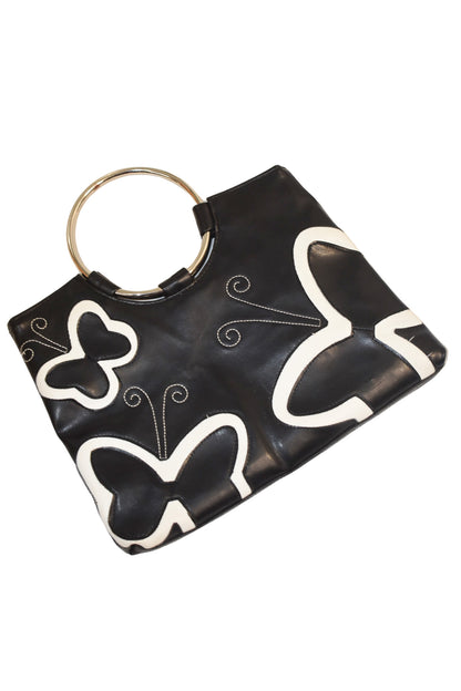Adorable faux leather butterfly bag