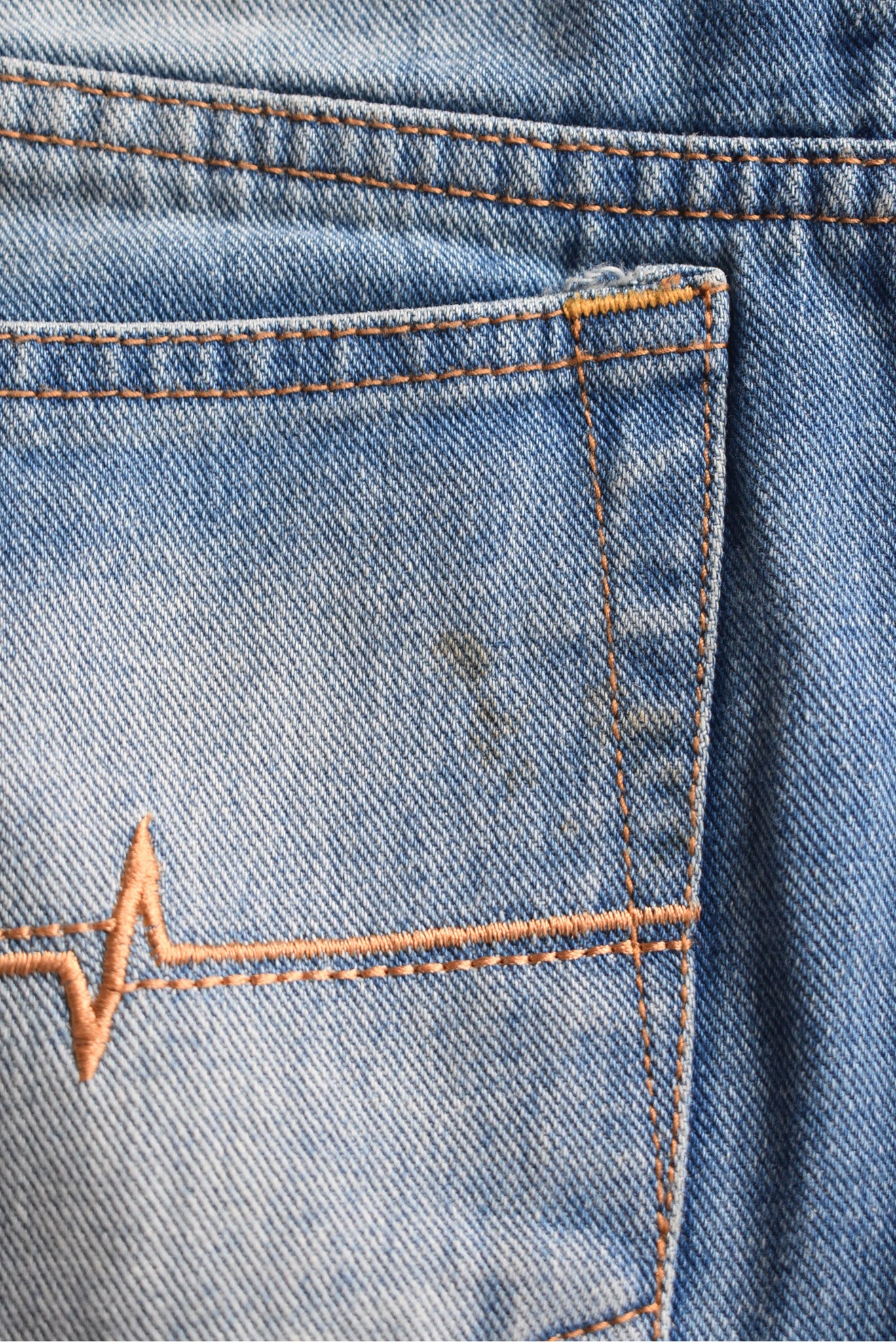 Old school rusty denim mini skirt, 6