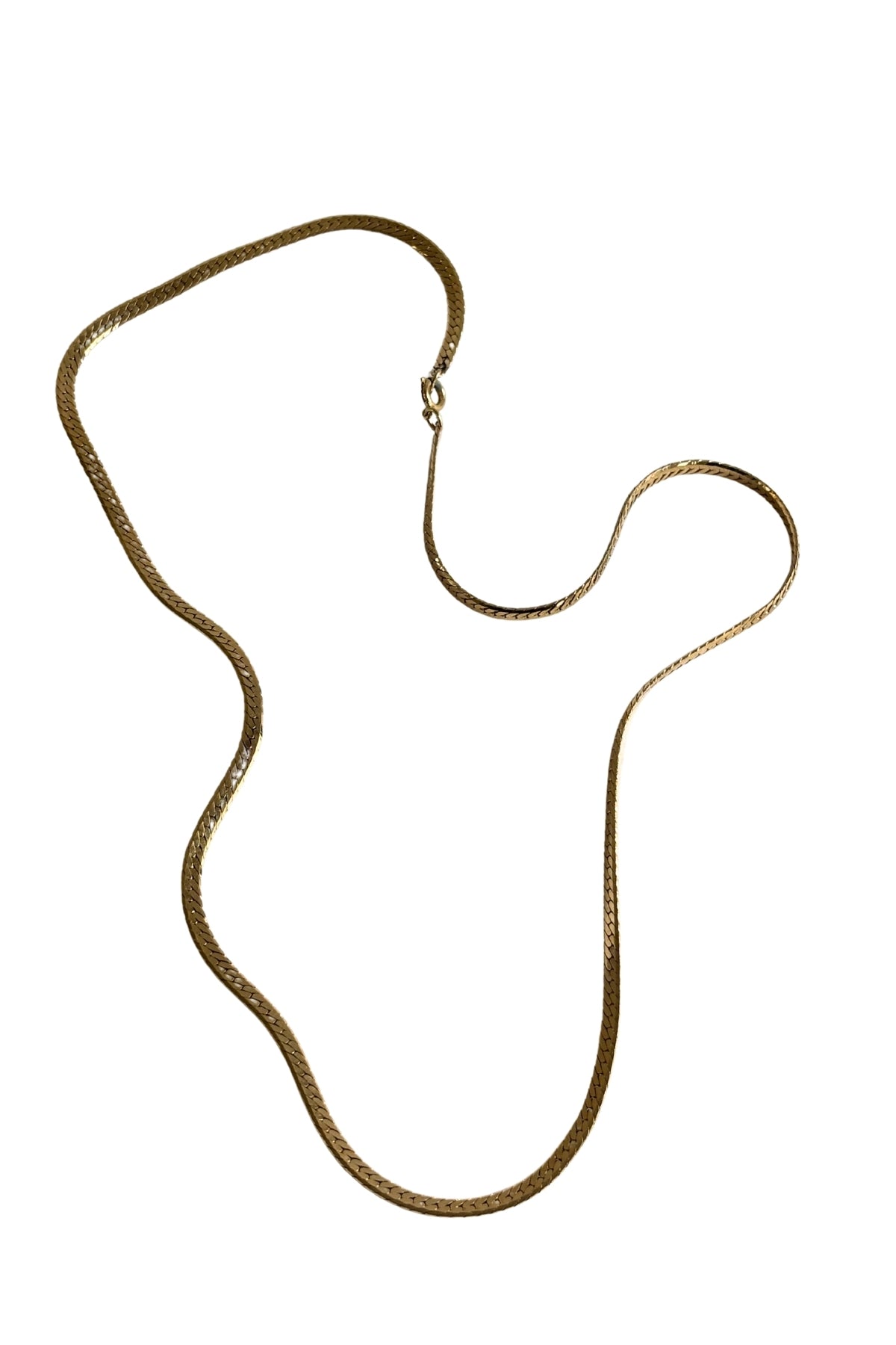 Gold plated S-chain necklace