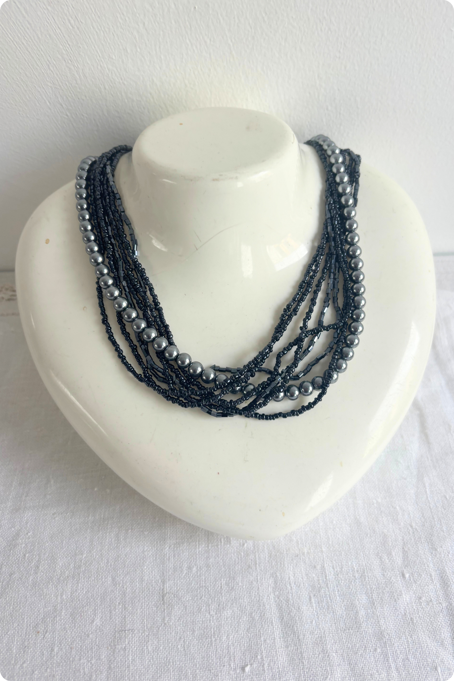 Glass bead necklace