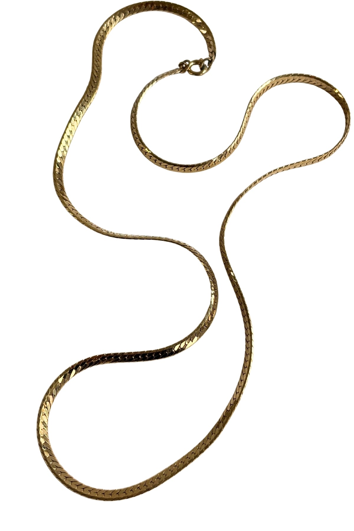 Gold plated S-chain necklace