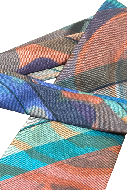 Bottinelli Italy retro patterned tie