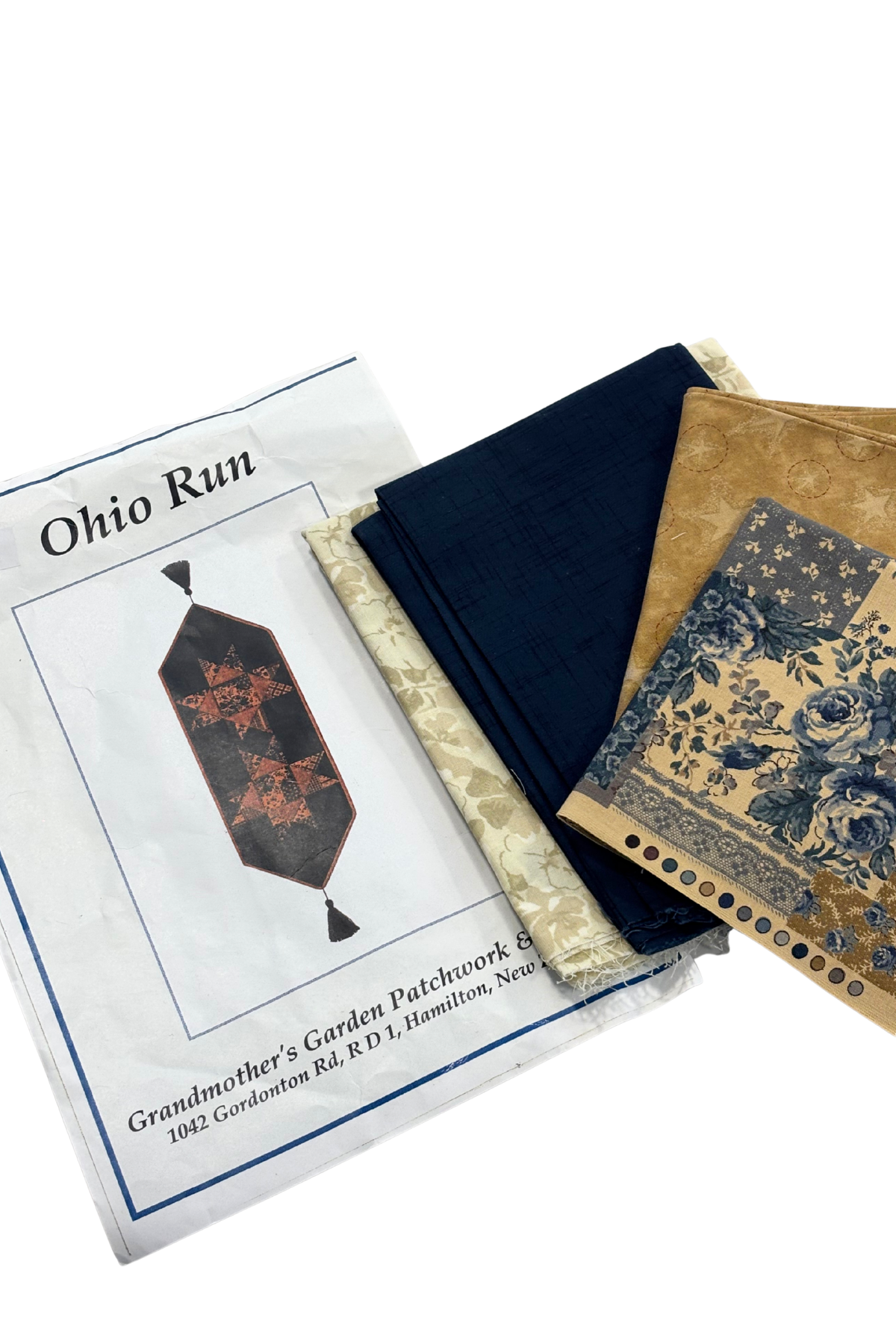 Grandmothers garden patchwork + quilt Ohio Run kit