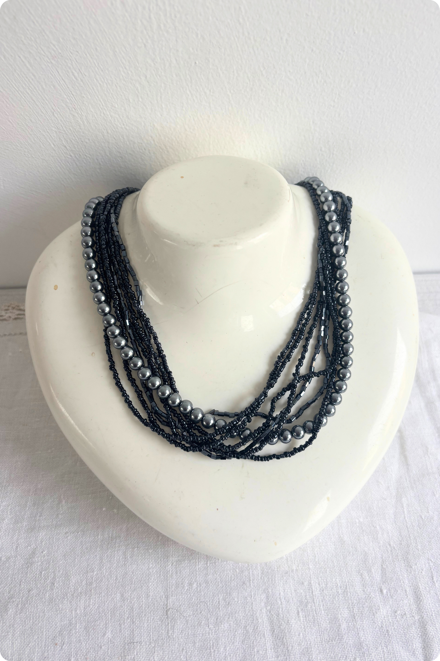Glass bead necklace