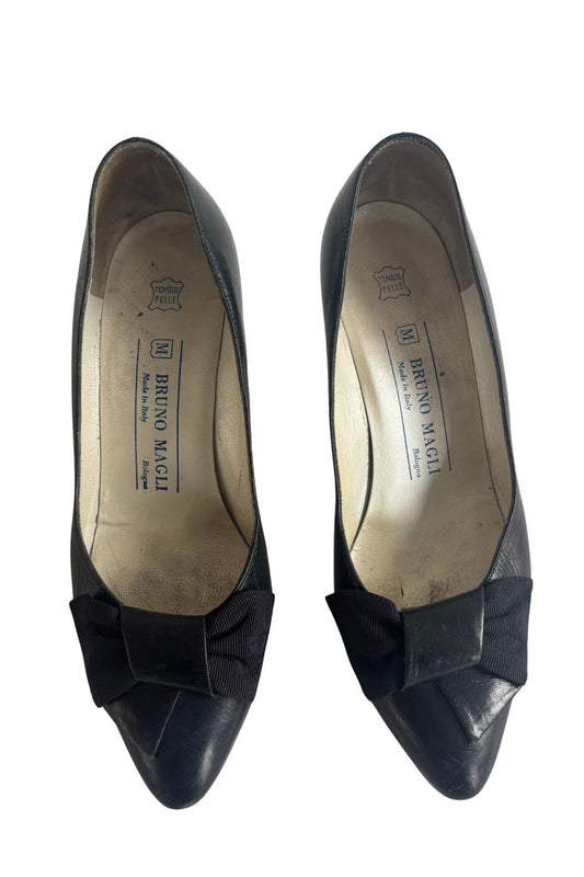 Bruno Magli Italian made leather kitten heels, 37