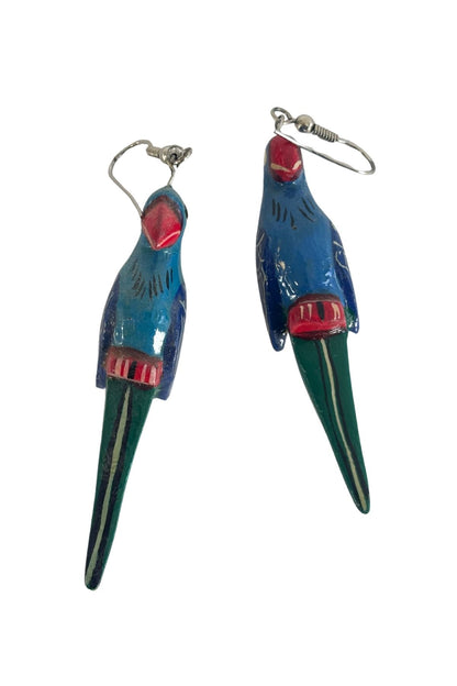 1980's Vintage parrot earrings