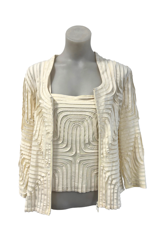 Ika NZ made 2 piece jacket + top set, 12