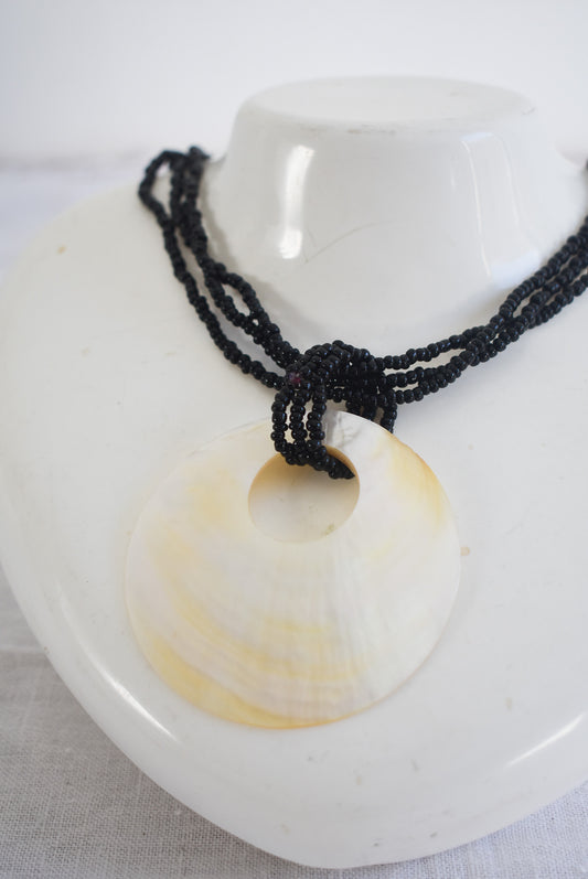 Shell statement necklace