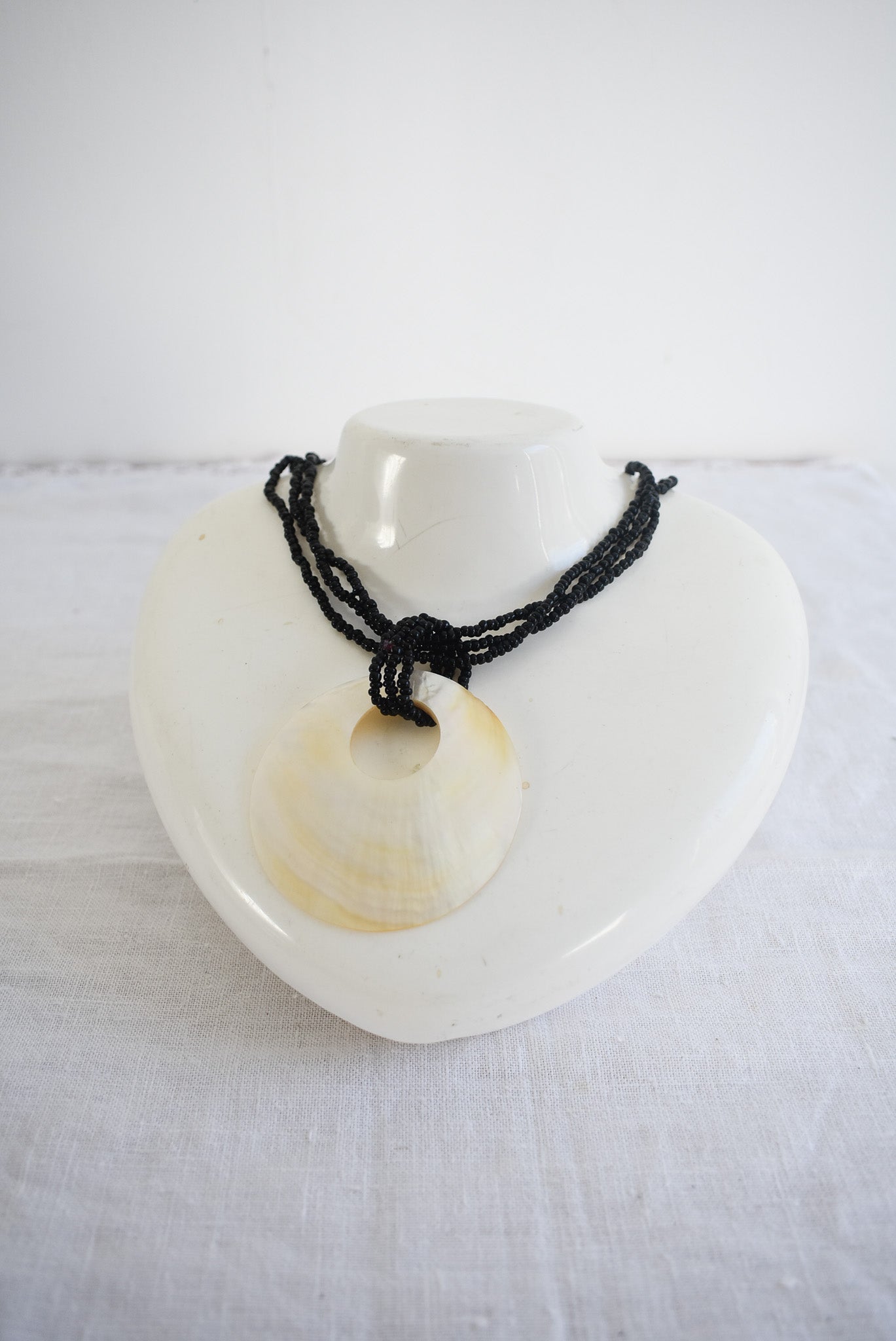 Shell statement necklace