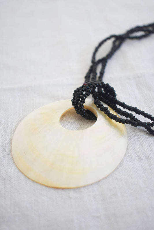 Shell statement necklace