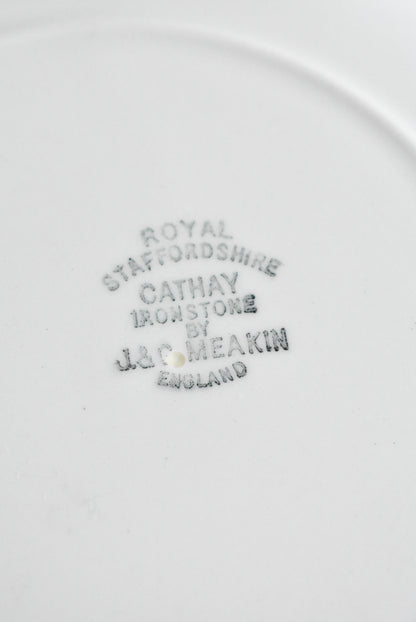 J&G Meakin ‘CATHAY’ Ironstone plates England