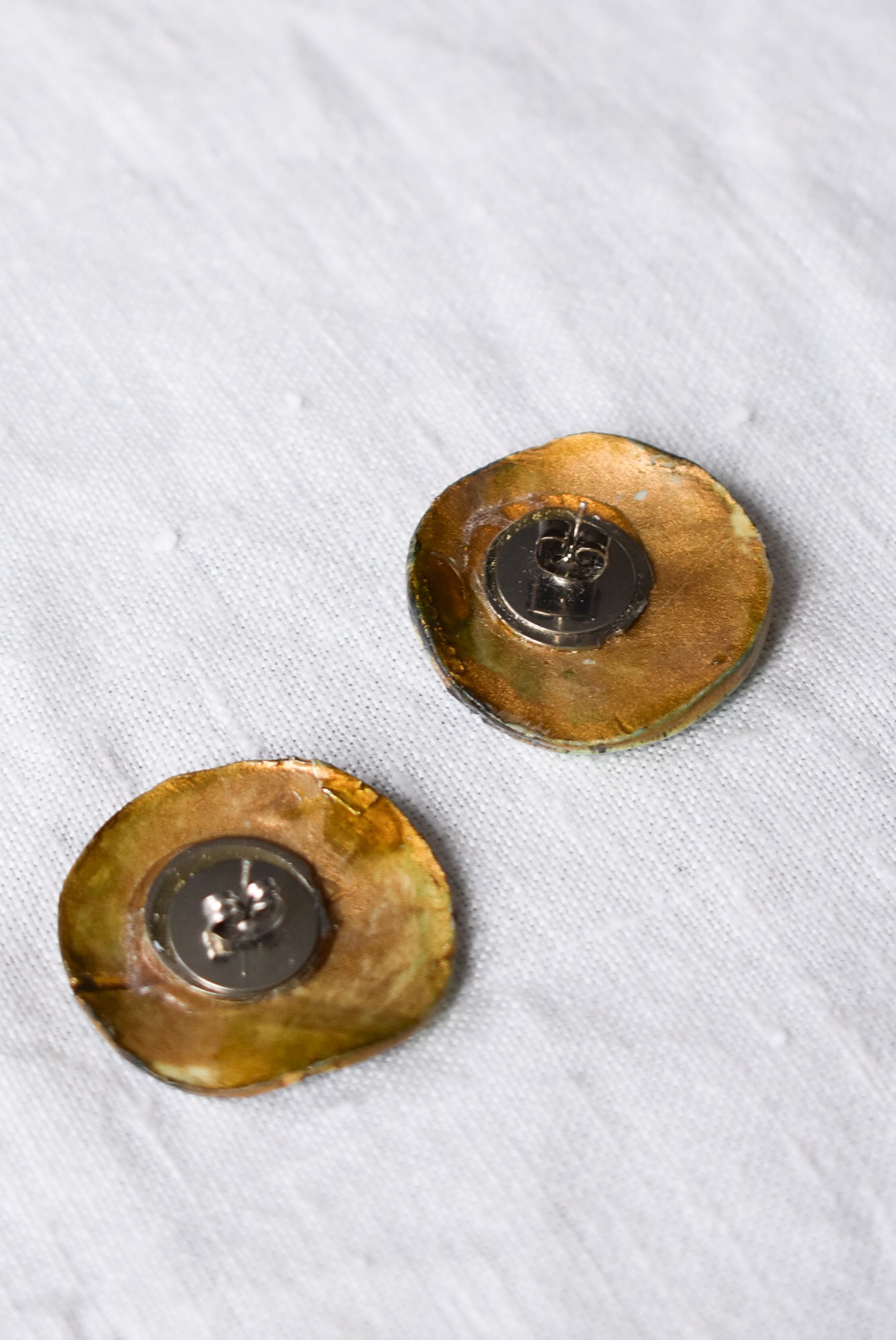 Funky clay stud earrings