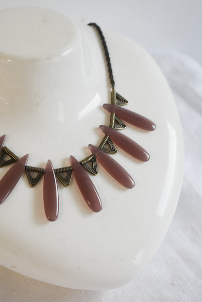 Art deco tribal necklace