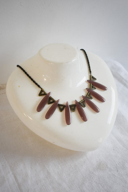 Art deco tribal necklace