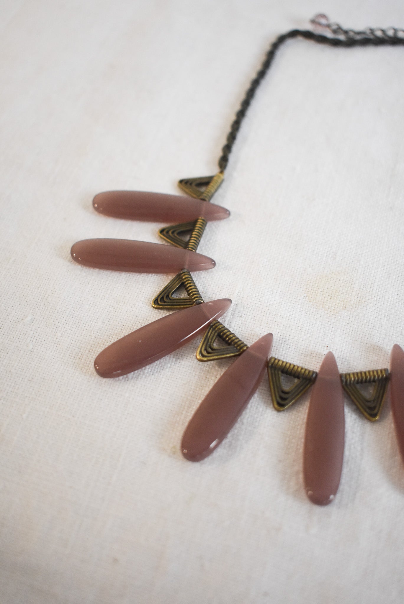 Art deco tribal necklace