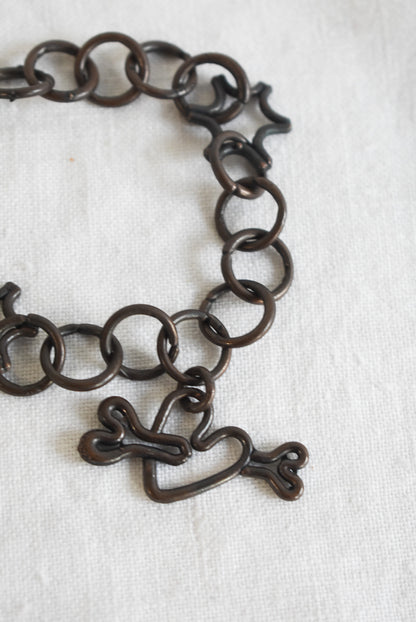 Funky wire charm bracelet