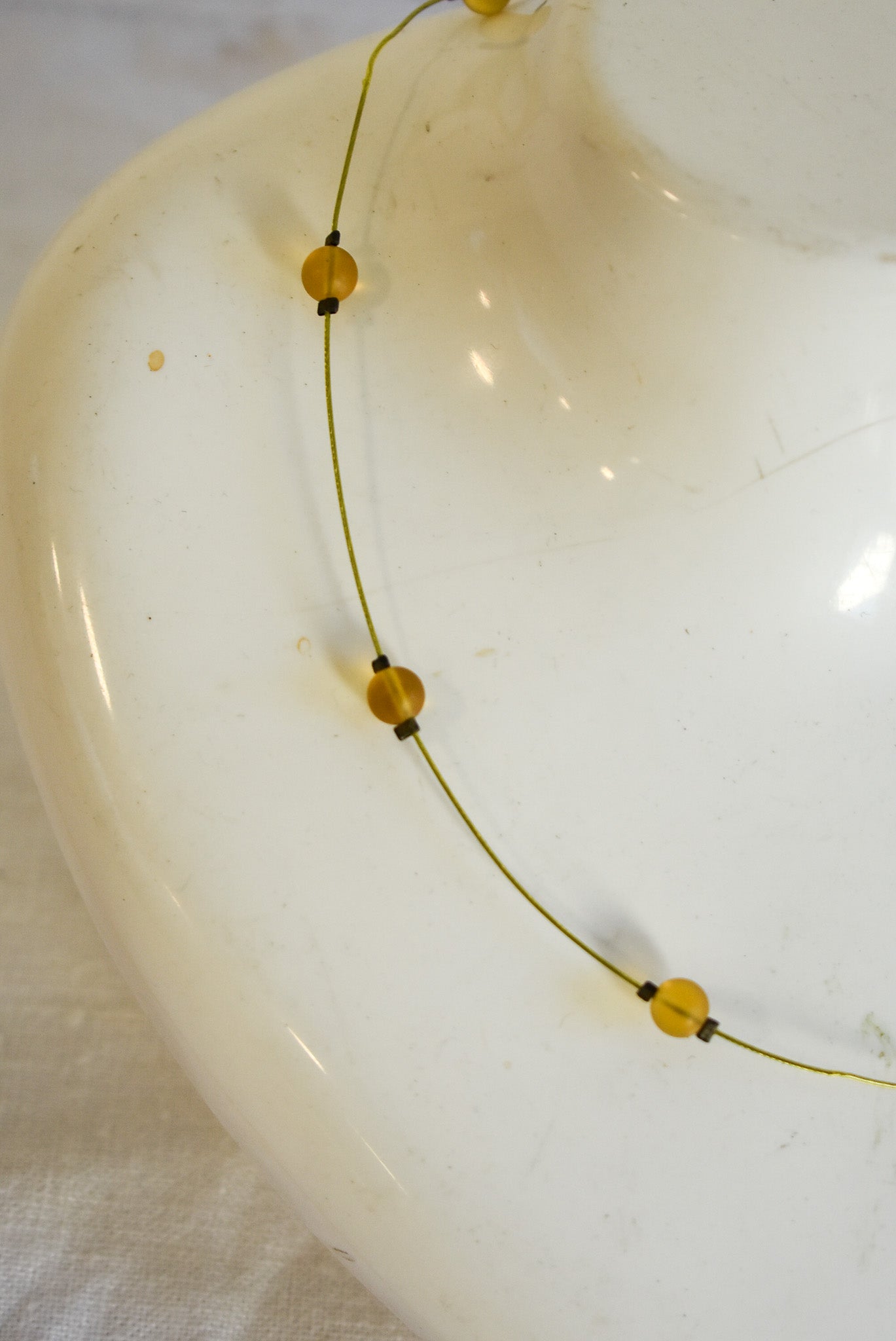 Springtime vibes glass bead necklace