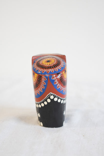 Wooden hand painted elephant