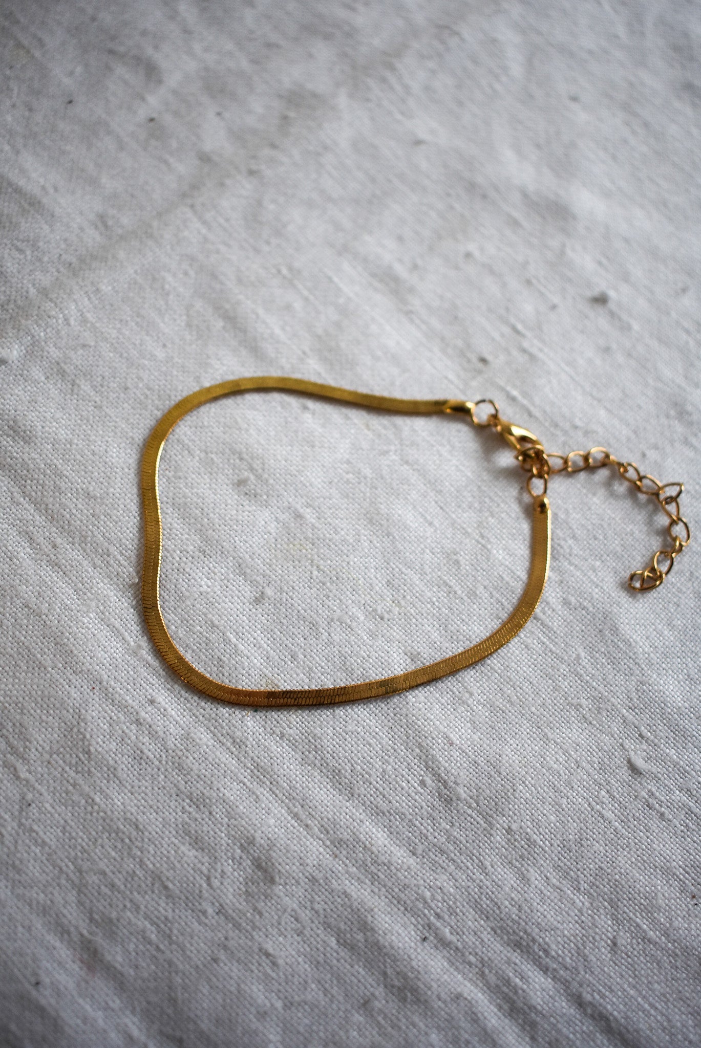 Golden snake chain bracelet