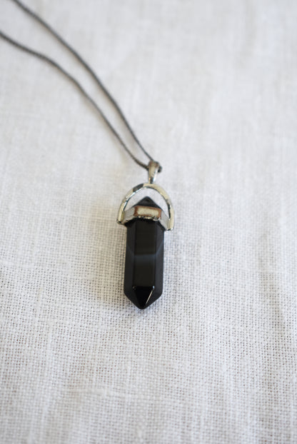 Acrylic obelisk pendant