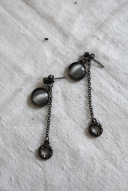 Funky circle drop studs