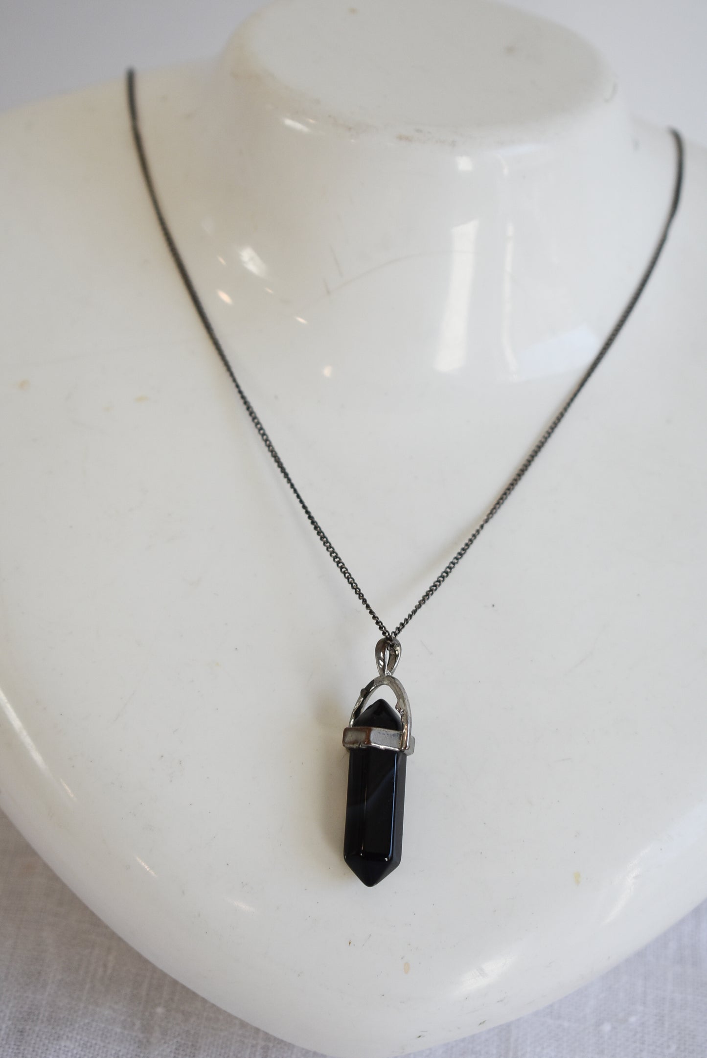 Acrylic obelisk pendant