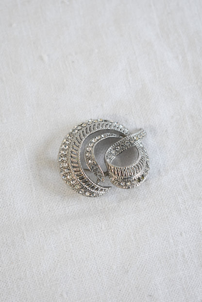 Glitz + glam circular brooch
