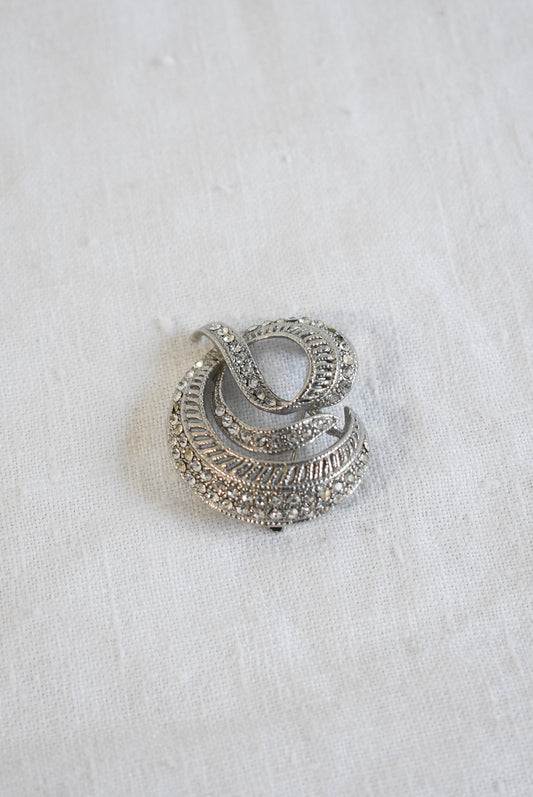 Glitz + glam circular brooch