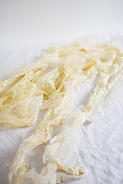 White Lace crochet scarf