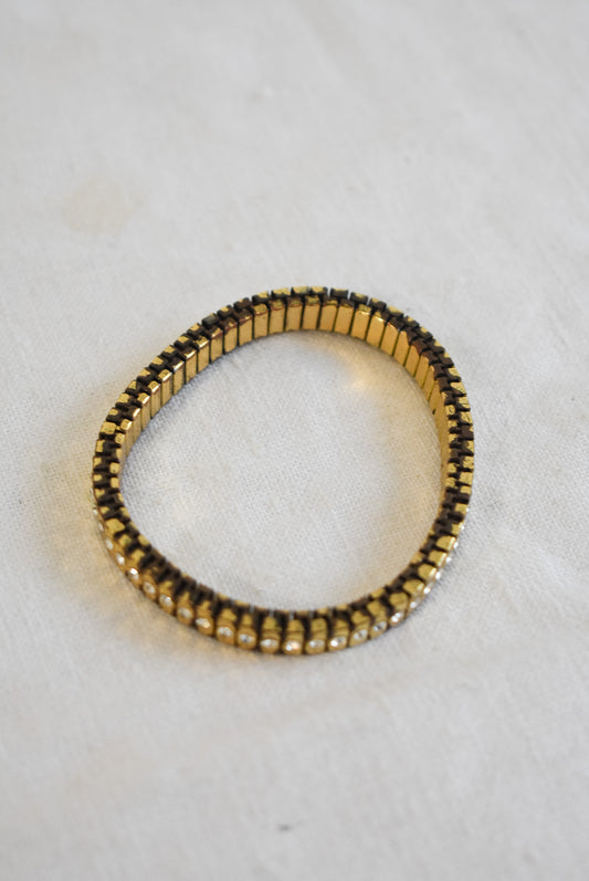 Glitzy gold toned bracelet