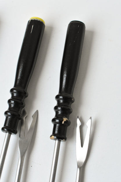 Oneida custom mediterranea stainless steel fondue fork set