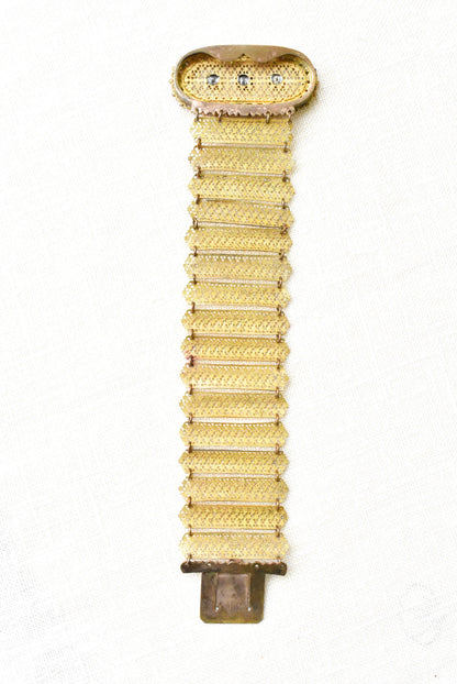 Vintage golden filigree bracelet